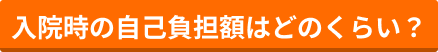 入院時の自己負担額はどのくらい？