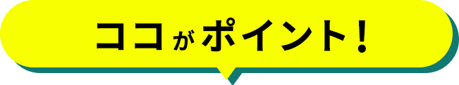 ココがポイント！