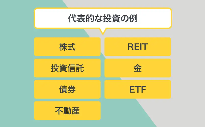 代表的な投資の例