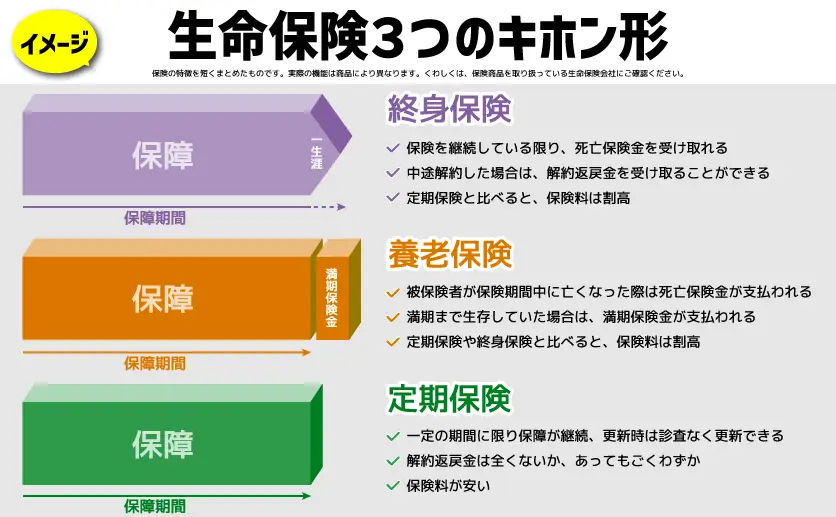 ３つの保険のキホン形