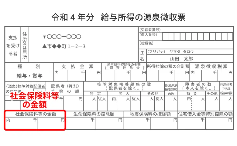 社会保険料等の金額